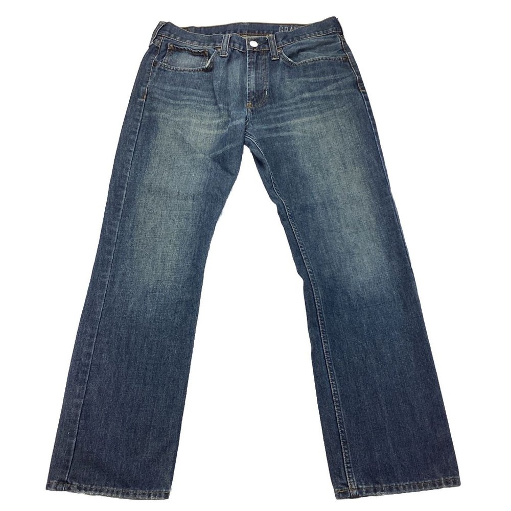 Bullhead Men's Jeans Size 32x30 Gravels Slim Fit Blue Distressed Denim